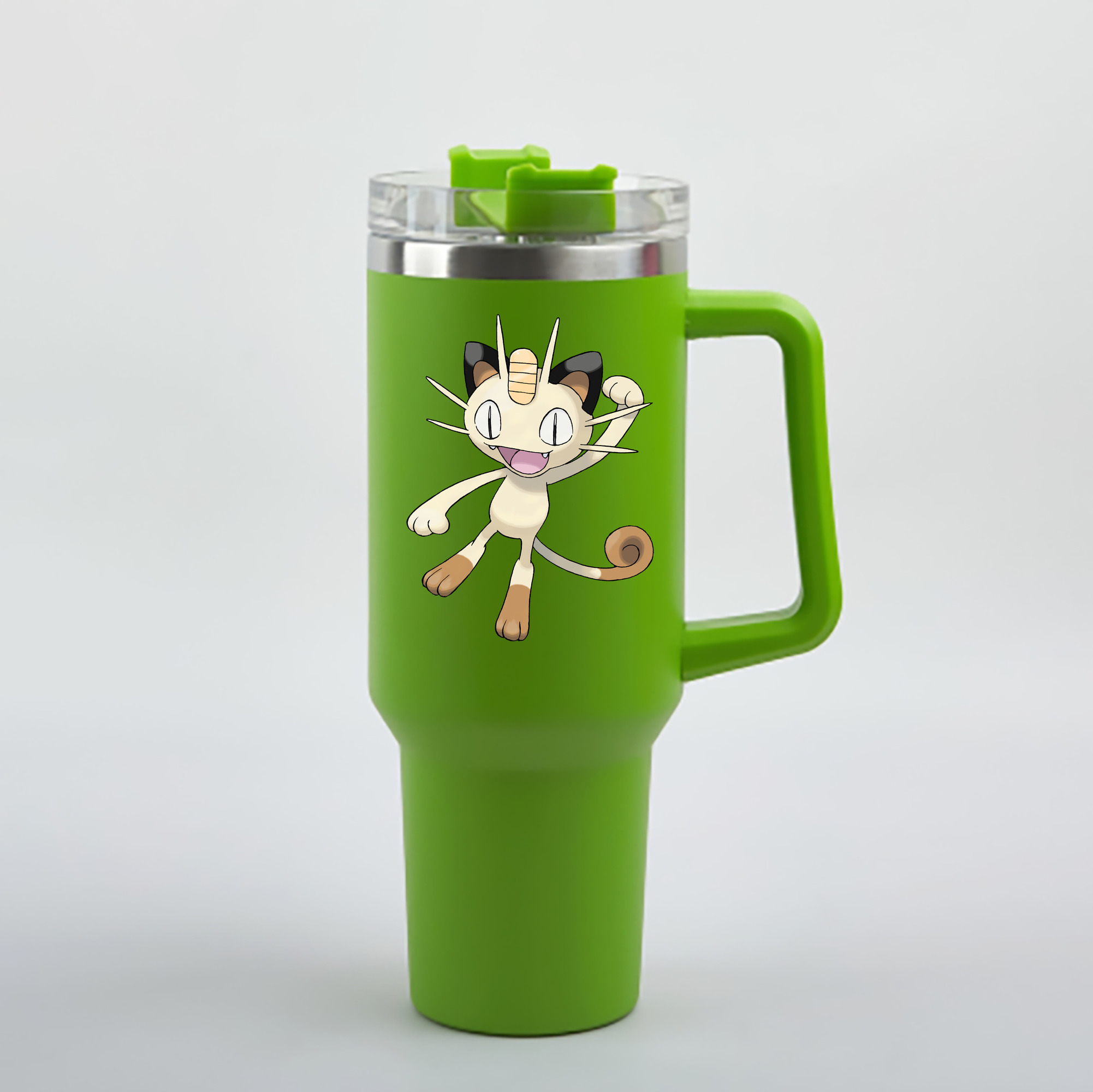 （画像用） ポケットモンスター Pokémon 1200mL車用タンブラー - クリスタルステッカー（プラスチックストロー付き）